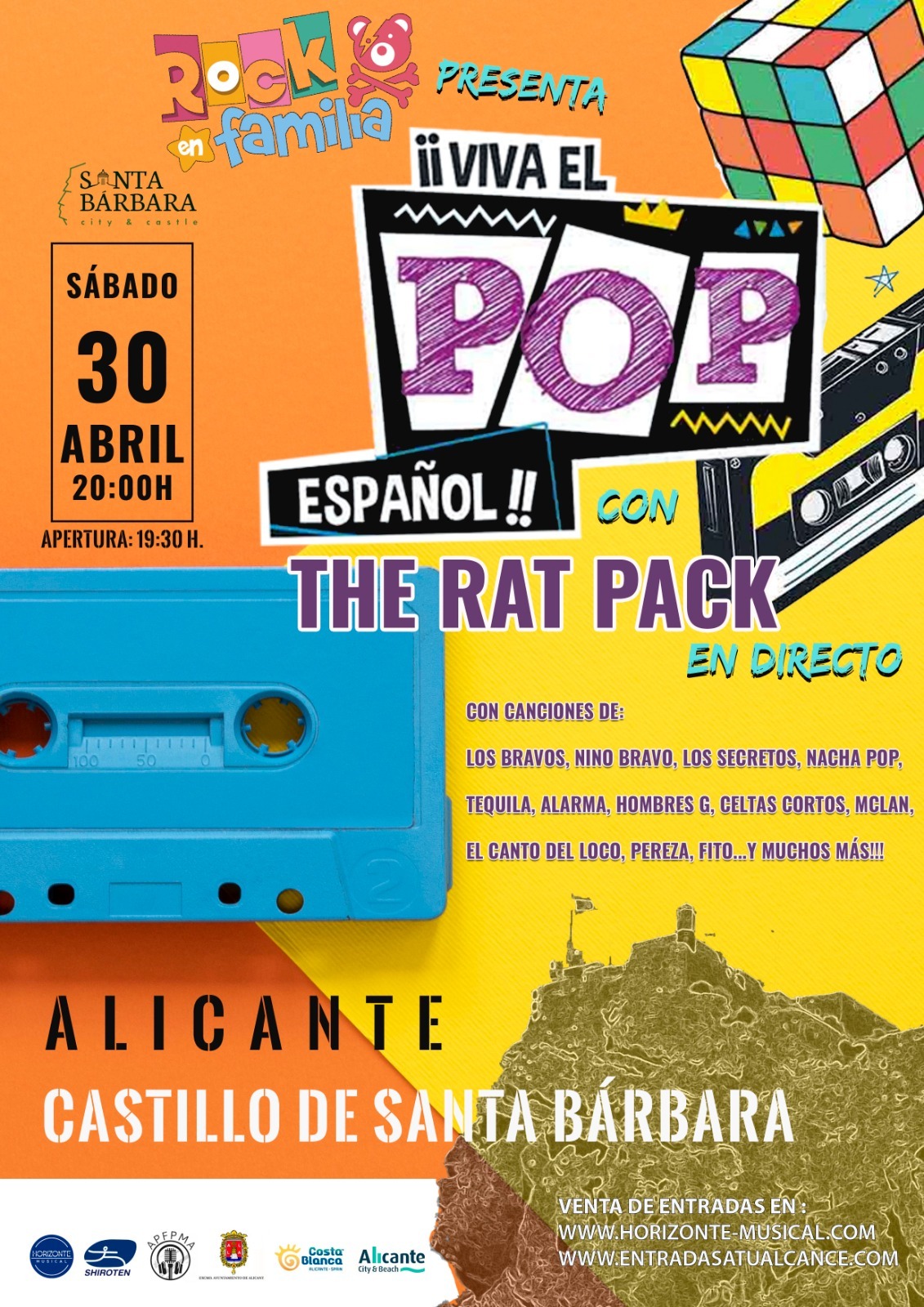 ROCK EN FAMILIA “Viva el Pop Español” en ALICANTE